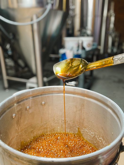 Any guesses on what fan favorite Four Saints beer we’re brewing in this shot? 👀