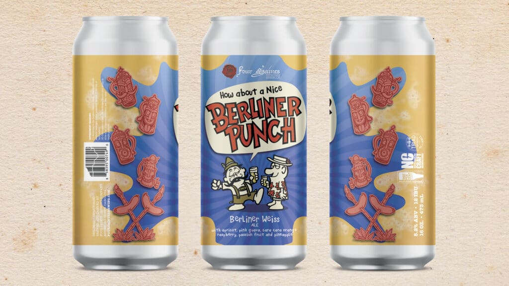 Berliner Punch Berliner Weisse Label Art by Rich Powell