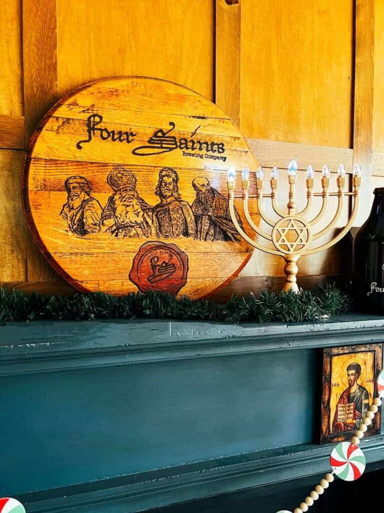 Happy Hanukkah from Four Saints Brewing Company! 🕎  We are wishing all of our Je